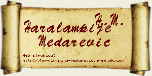 Haralampije Medarević vizit kartica